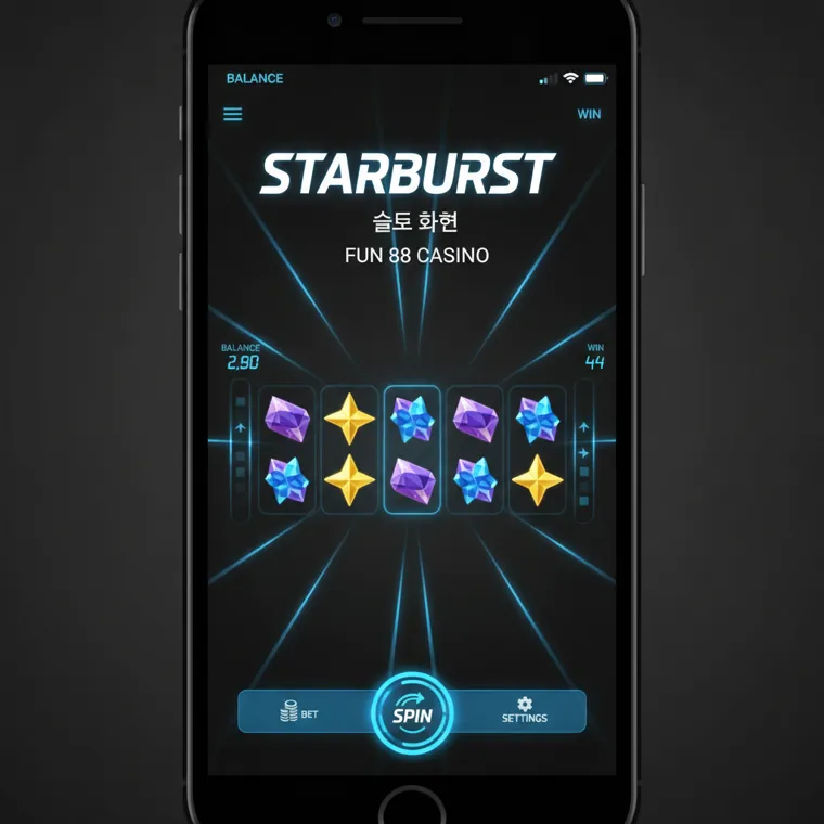 Starburst 슬롯 화면